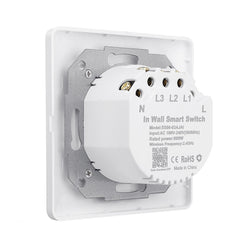 EU Standard 3 Gang Smart Push Button Switch Tuya Wireless Remote Control Work with Alexa Google Home