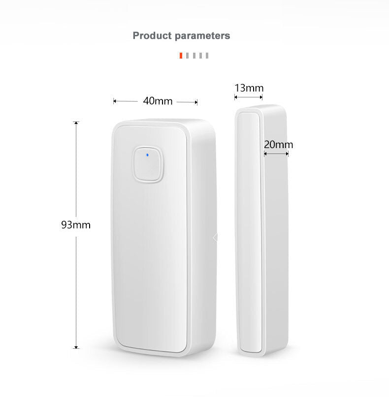 Smart WiFi Door Window Sensor Alarm Compatible with Alexa and Google Home APP Alarm Home Security Accessories