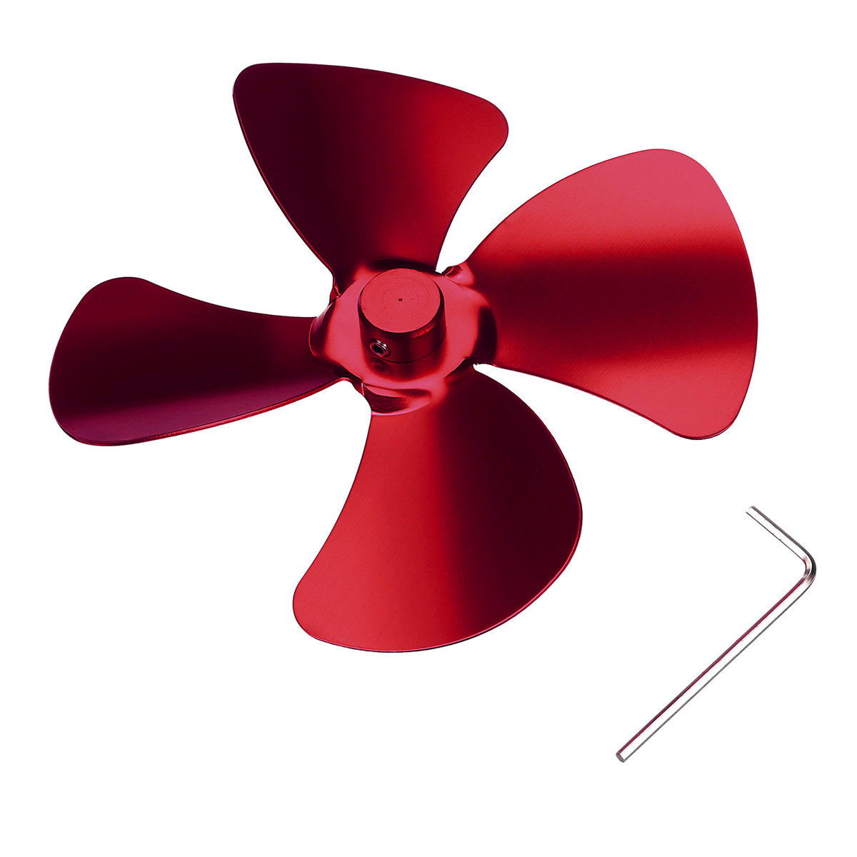 8.8inch 4 Blades Fireplace Fan Wood Burner Stove Thermal Heat Power Fan