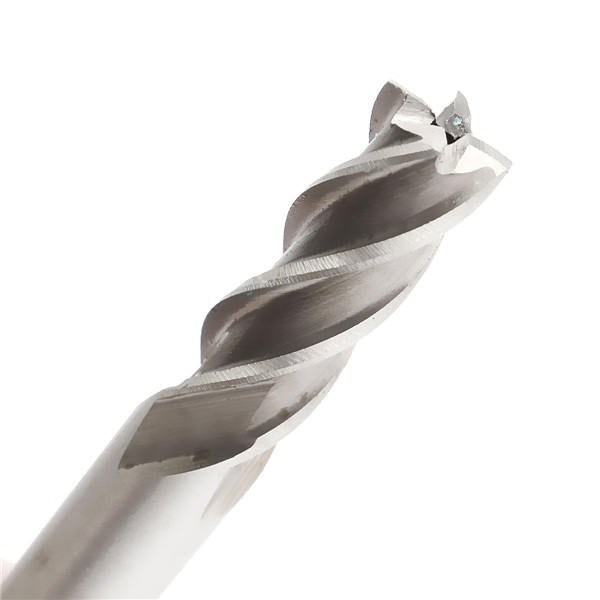 3/8 Inch Diameter HSS 4 Flute Straight End Mill Cutter High Speed Steel CNC Bit