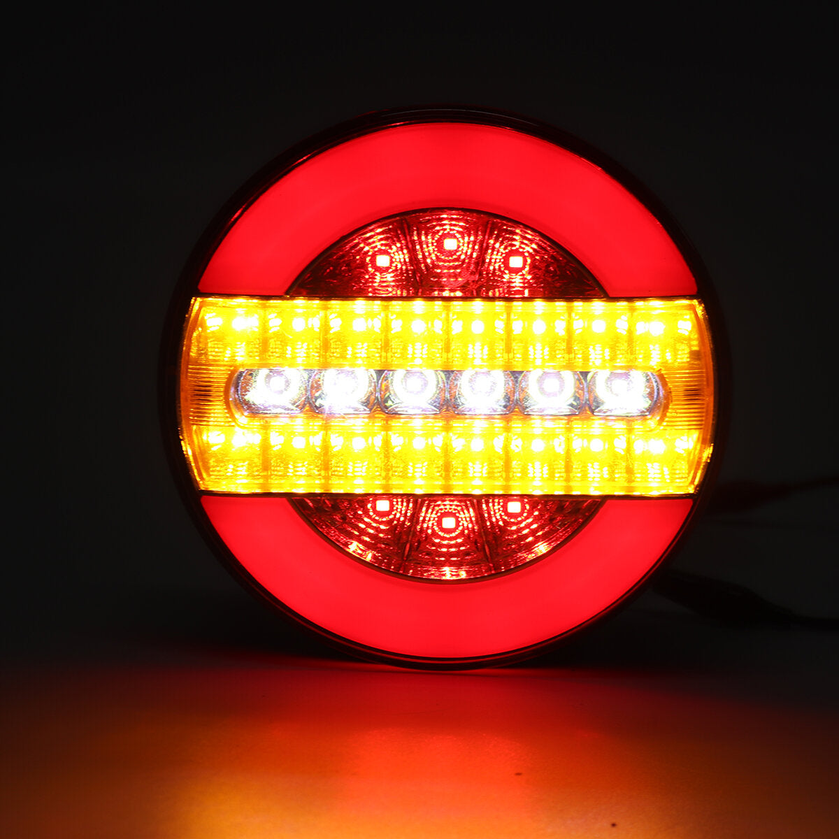 12-24V LED Hamburger Rear Tail Lights Reversing Lamp Stoplight For Truck Lorry Van Caravan Bus Camper