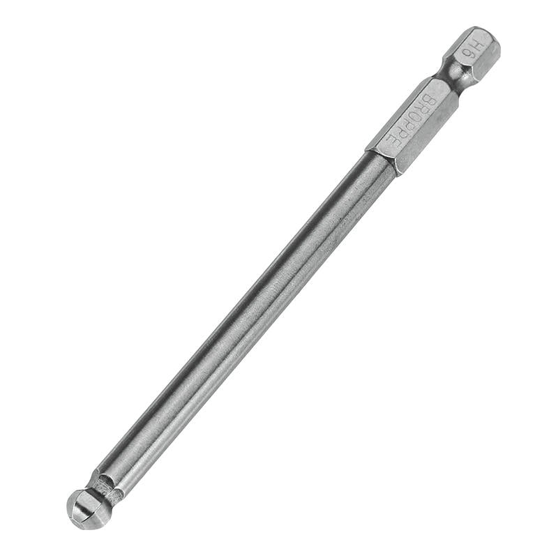 5pcs 2.5/3/4/5/6mm 100mm Magnetic Ball Screwdriver Bits 1/4 Inch Hex Shank