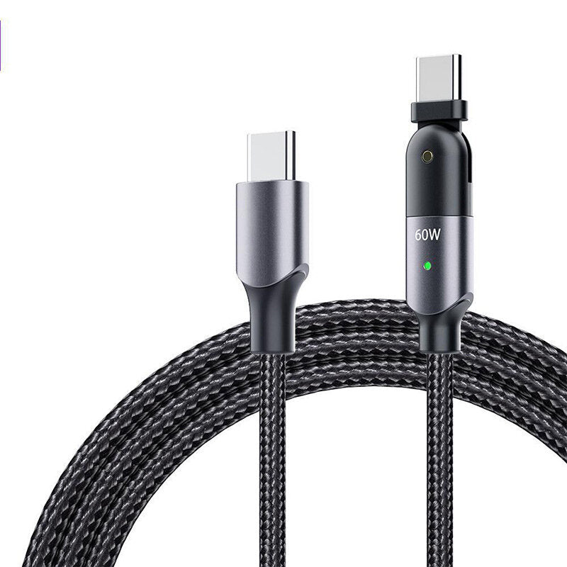 60W/100W Type-C Charging Cable C to C PP Braided Wire Support PD QC FCP Charging Protocol For Smartphone Tablet Laptop