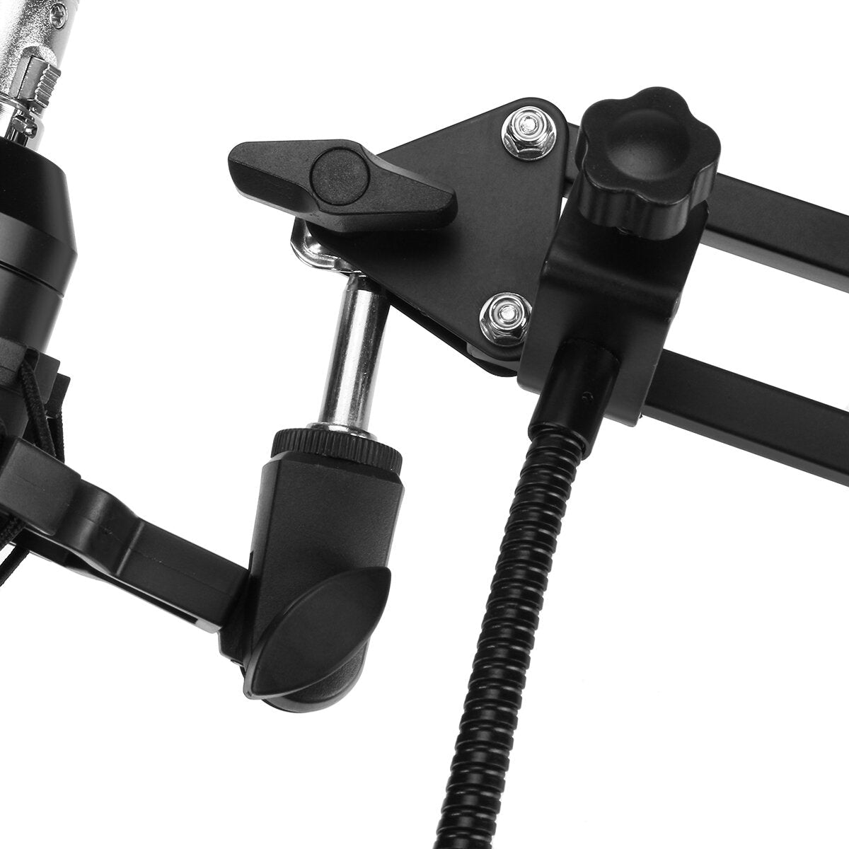Condenser Microphone Kit Pro Studio Audio Recording Mic for Live Broadcast Mobile Phone PC Computer with Stand Shock Mount