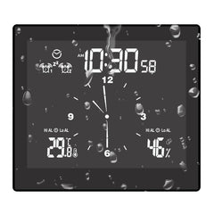 Digital Clock Waterproof Bathroom Wall Clock Hygrometer Thermometer Alarm Clock Timer Temperature Humidity Clock