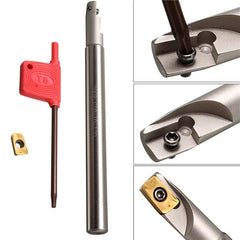 Turning Tool Holder with APMT1135PDER Insert and Wrench