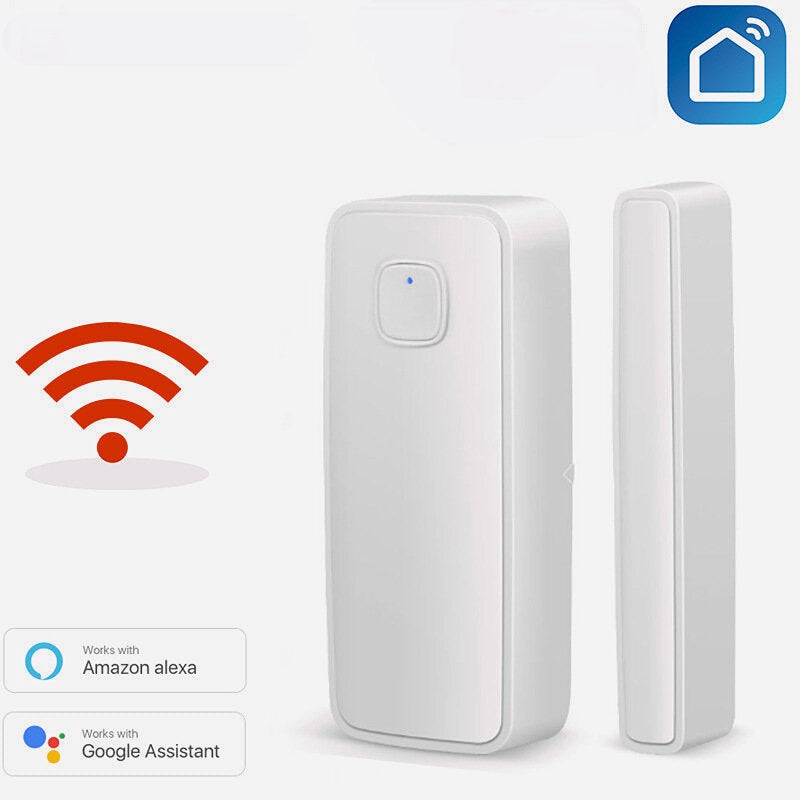 Smart WiFi Door Window Sensor Alarm Compatible with Alexa and Google Home APP Alarm Home Security Accessories