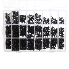 1080Pcs M2 M3 M4 Hex Socket Cap Head Screw Carbon Steel 12.9 Grade Bolt Nut Assortment Kit 4-30mm