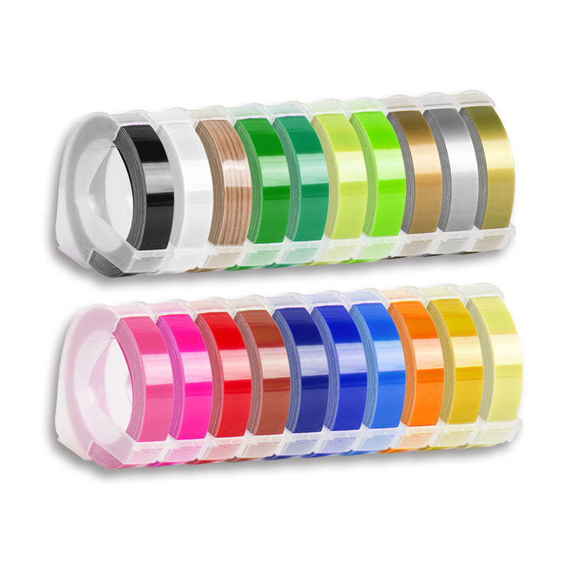 1pcs Dymo 3D Plastic Embossing Tape for PVC LABEL DYMO 1610 12965 1880 1540 Motex E101 Printer