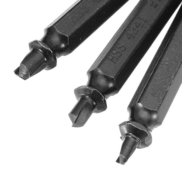4pcs Nitride Double Side Damaged Screw Extractor Screw Remover