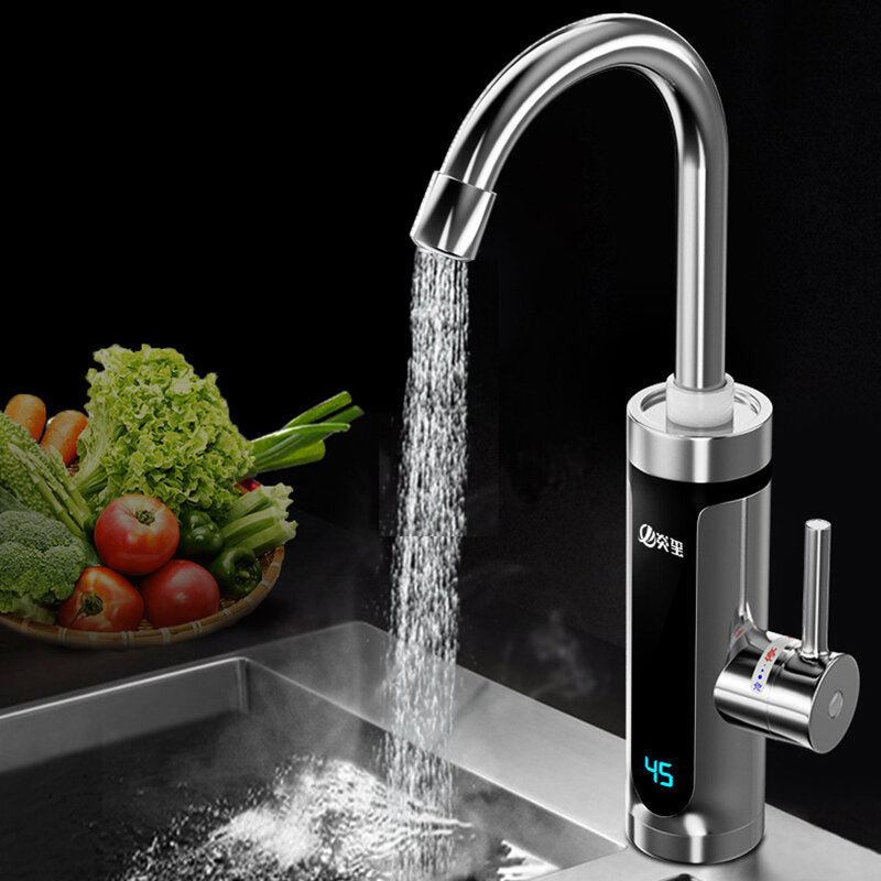 Digital Display Electric Hot Water Faucet Household Kitchen Fast Tap Instant Heater