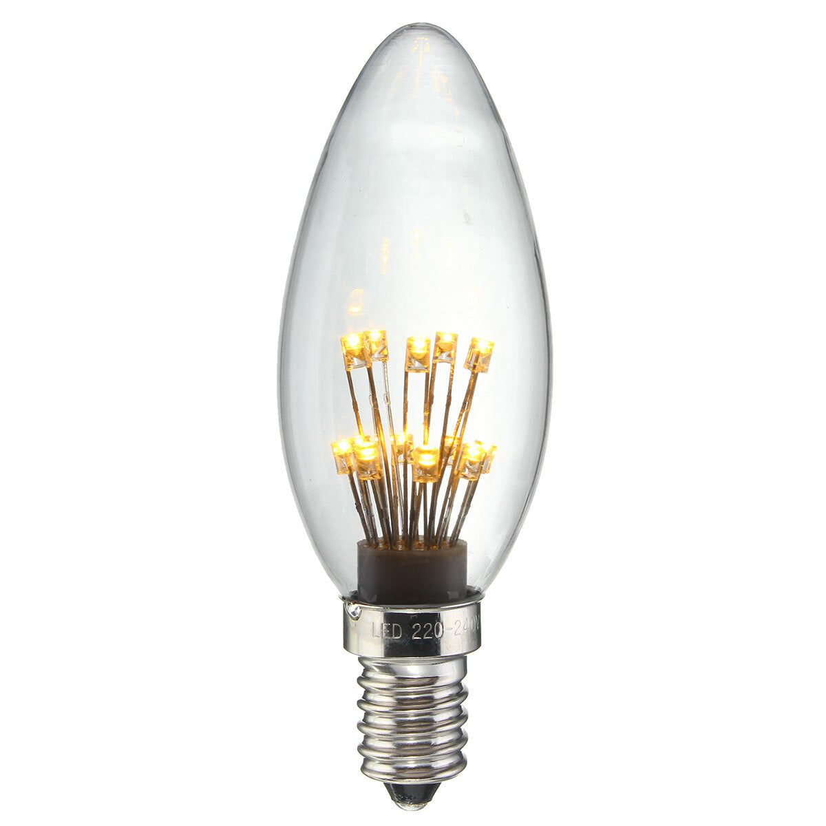 Light 1.5W Star Starry Sky LED Firework Filament Retro Decor Christmas Light Bulb 220V