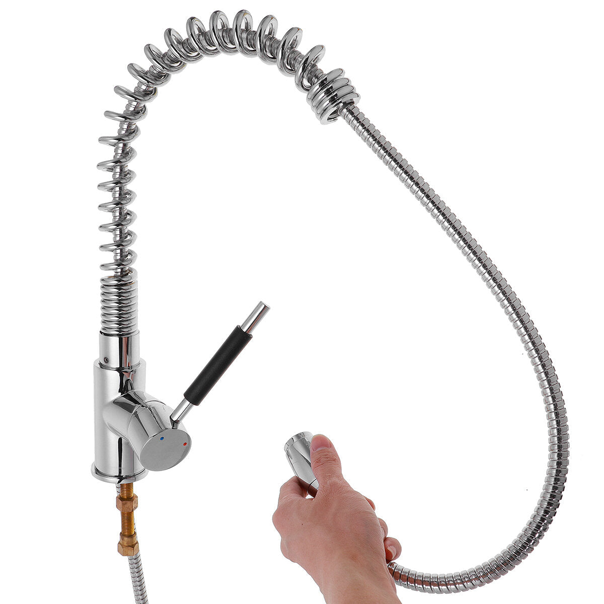 Stainless Kitchen Sink Faucet LED Light Hot Cold Mixer Taps 360 Rotate