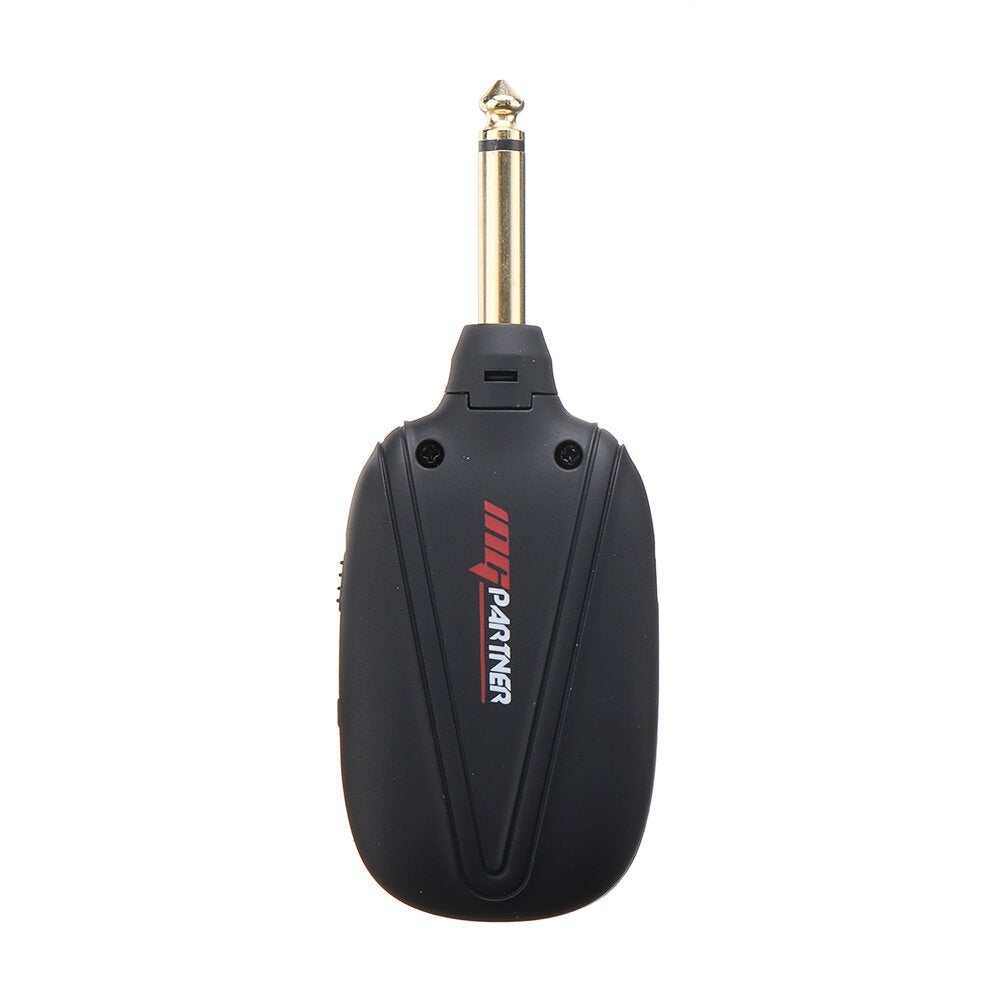 Wireless Guitar System Built-in Rechargeable 4 Channels Transmitter Receiver for Electric Bass