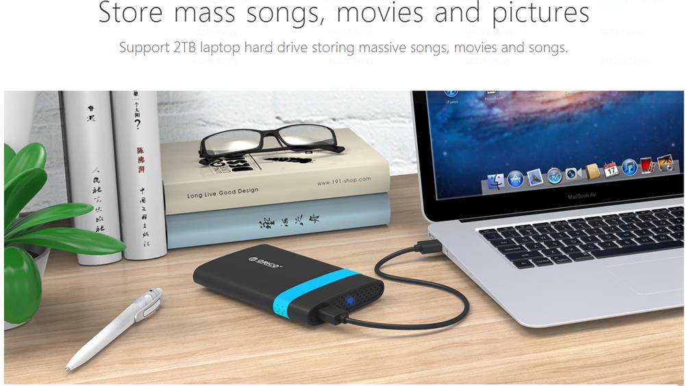 USB3.0 SATA III 2.5 inch HDD SSD Hard Drive Enclosure External Case Support UASP