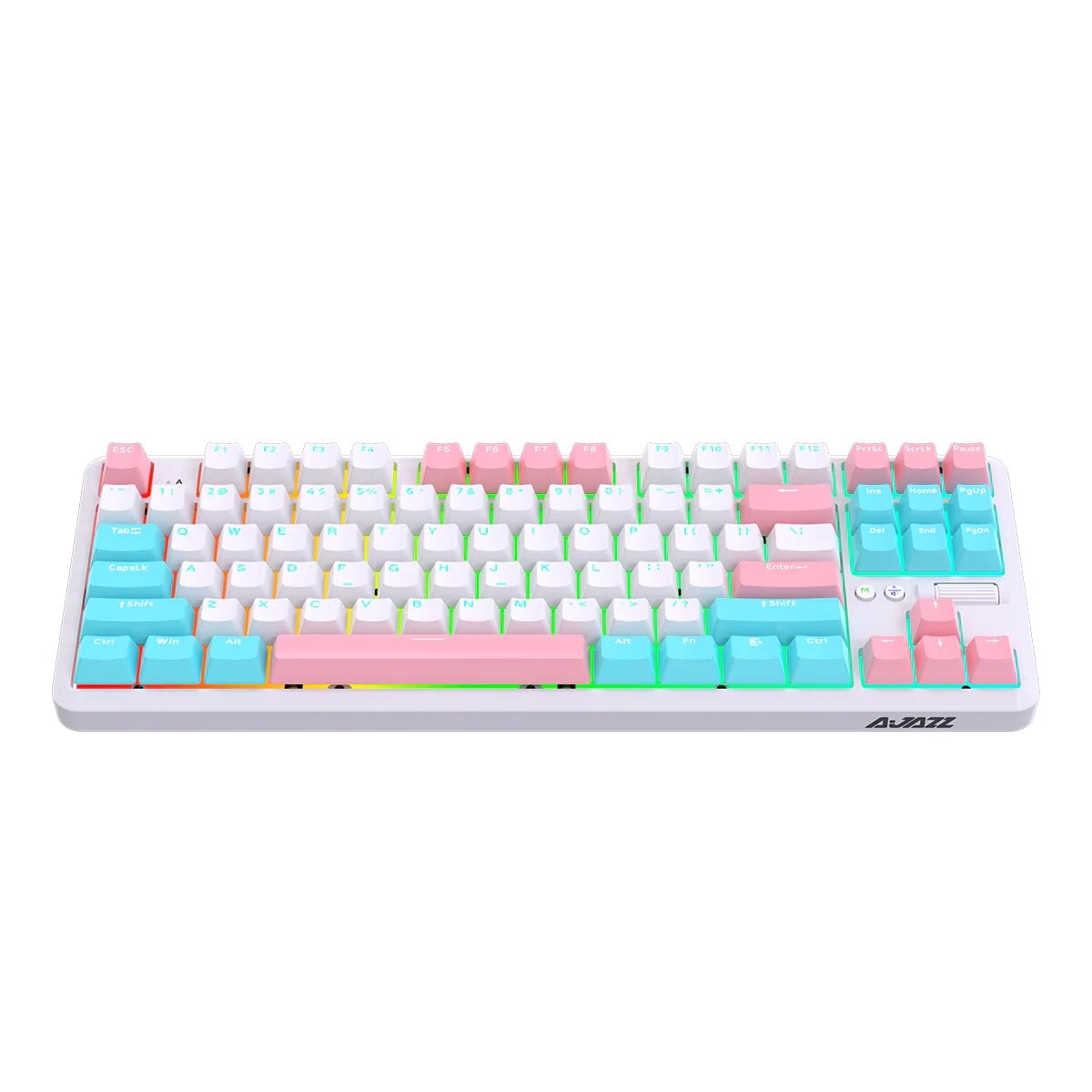 87 Keys 3 Mode Bluetooth Gaming Mechanical Keyboard RGB Backlit Wireless Keyboards Hot Swappable Ergonomic for Win/MacOS/iOS/Andriod