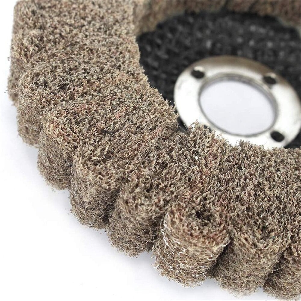 5Pcs 4 Inch Nylon Fiber Disc Grinding Wheel Set 120-600 Grit Assorted Sanding Grinding Buffing Wheels for Angle Grinder