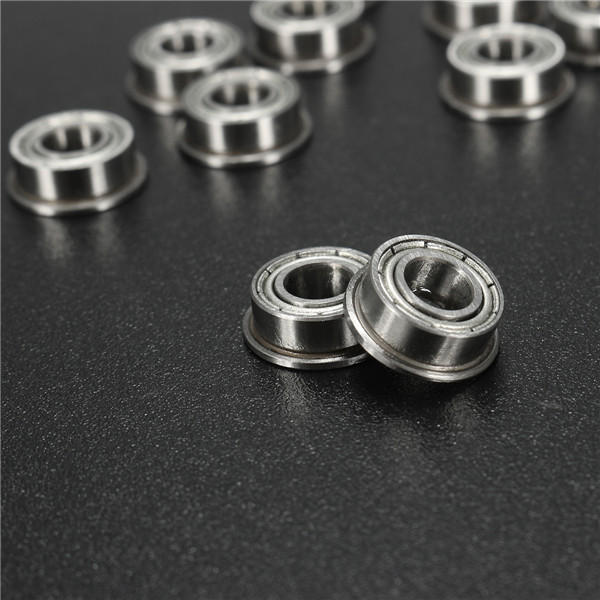 10pcs 5x10x4mm Flanged Ball Bearings Double Shielded Ball Bearing