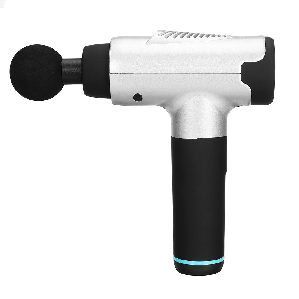 30 Gears Adjustment 8200rmp Fascial Massager Rechargeable Muscle Massager Sports Pain Relaxing Equipment With 4 Massage Heads