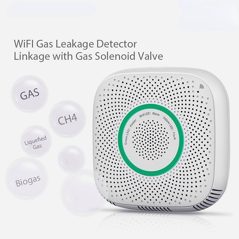 Smart Home Gas Detector WIFI Voice Prompt Gas Sensor for Alarm System