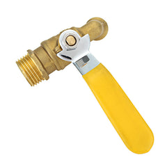 Brass Water Faucet Tap Lever Handle Quick Opening with Ball Valve for Hot