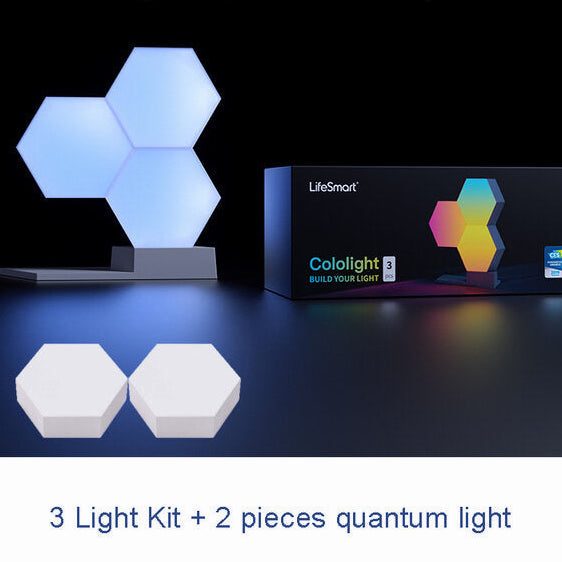 Colo-light LED Quantum Light Smart Geometry Assembling DIY Lamp WiFi Work with Google Assistant Alexa Cololight APP Smart Control