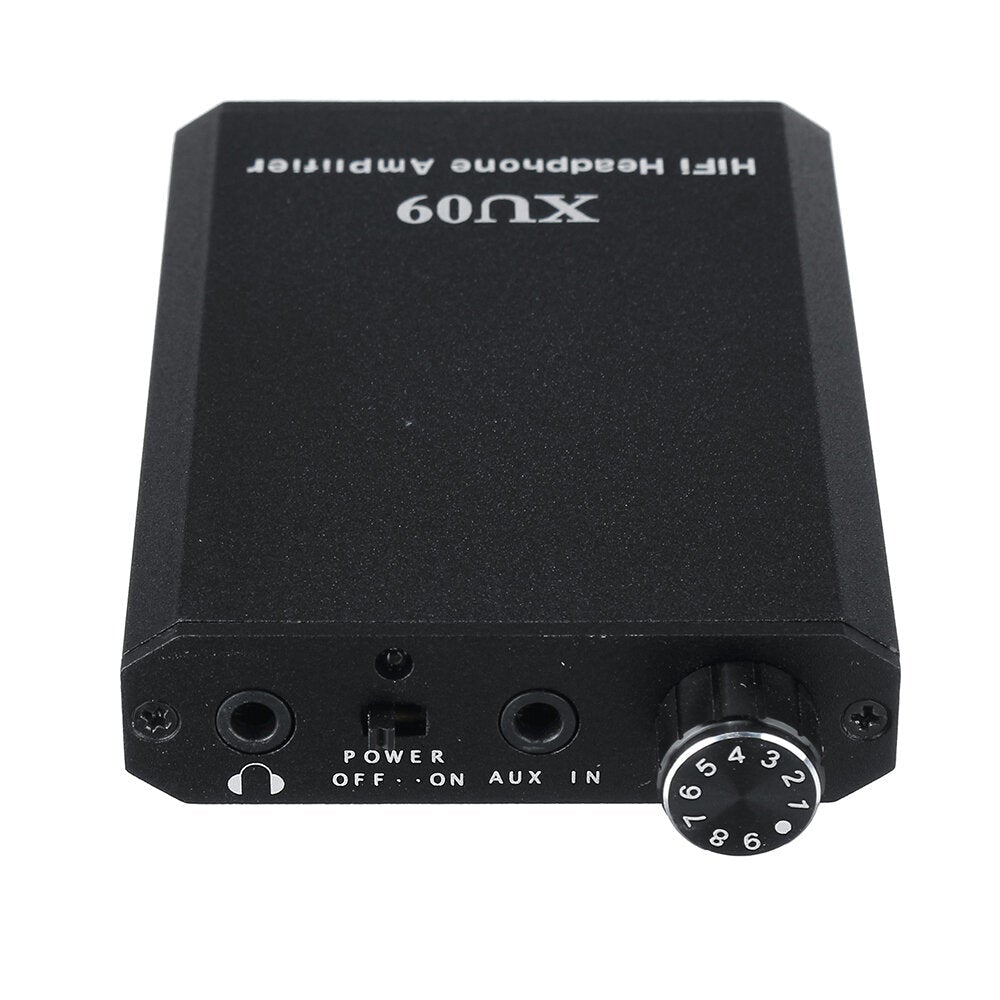Earphone Amplifier Rechargeable High Performance Stereo XU09 Portable Headphone Amplifier Built-in Battery for Laptop PC