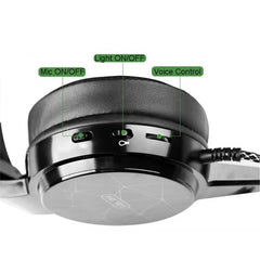 Gaming Headset Wired LED Light Over-Ear Stereo Deep Bass Headphones with Microphone for Computer Gamer
