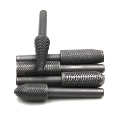 5pcs 6mm Shank Rotary Rasp Carbide Burr Rotary Cutter File wood working Metal Trimming Set Metal Polishing Repair Tool