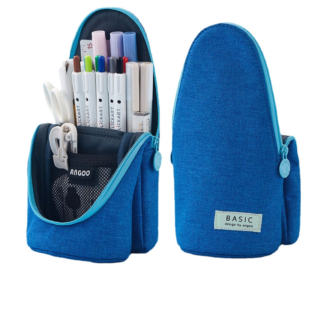Stand up Pencil Case Multifunctional Pencil Bag Stationery Students Large Capacity Pen Holder Supplies
