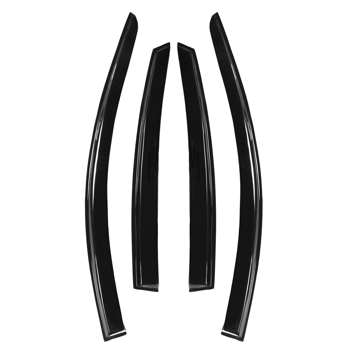 4Pcs Plastic Exterior Visor Vent For Nissan Altima Sedan 2013-2018 3D Wavy Shades Window Sun Rain Guard Deflector