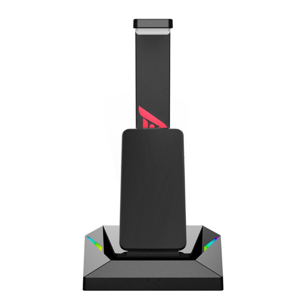 Headphone Stand RGB Breathing Light Computer Headset Stand Phone Holder USB USB-C Expand Port
