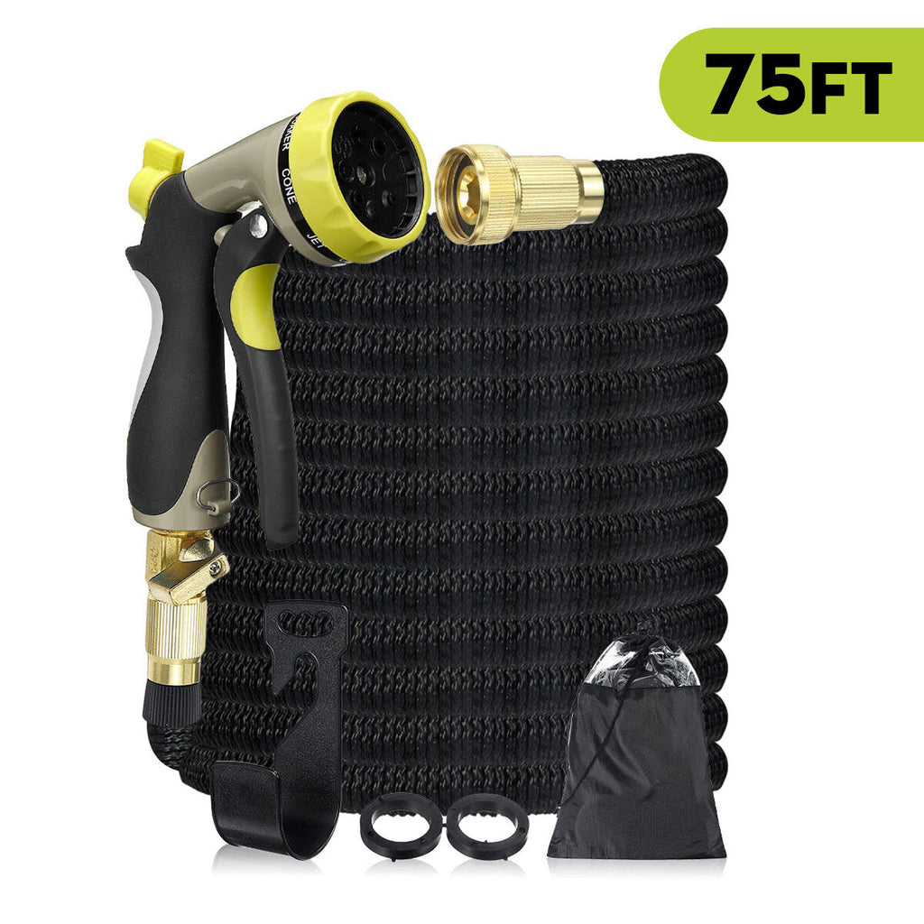 25ft/50ft/75ft Stronger Deluxe Expandable Flexible Garden Water Hose Kit