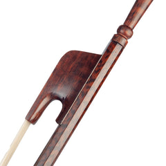 Professional 4/4 Violin/Fiddle Bow Baroque Style Snakewood Stick Natural Mongolia Horsehair Durable Use