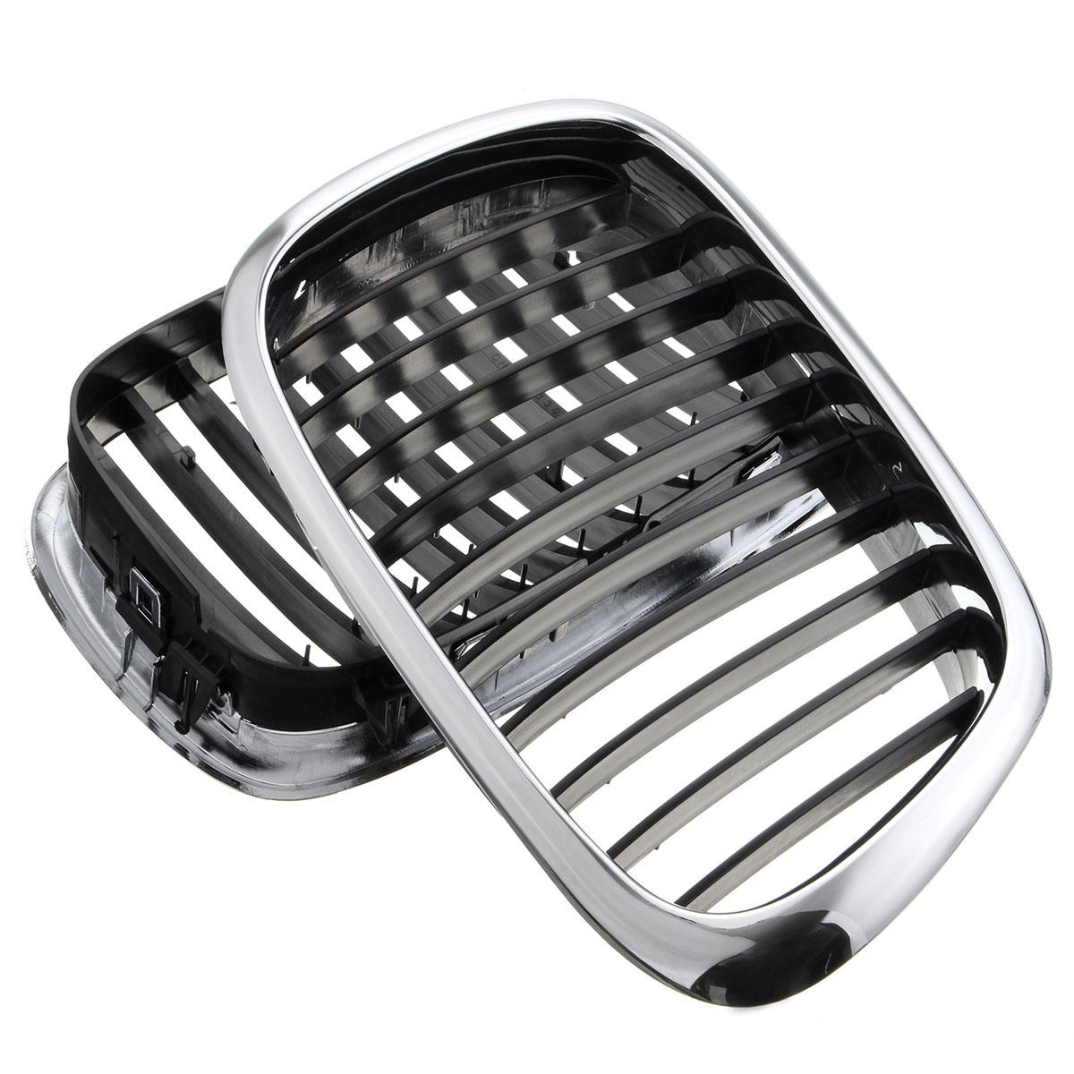 Chrome Black Front Grille Grill For BMW 5 Series
