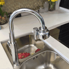 Dual Infrared Automatic Sensor Faucet Water Outlet Tap Adapter Touchless Kitchen Sink