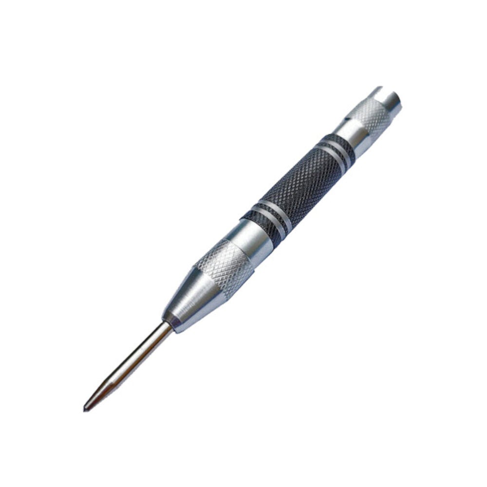 Automatic Center Pin Spring Loaded Mark Punch Tool Wood Indentation Woodworking Bit