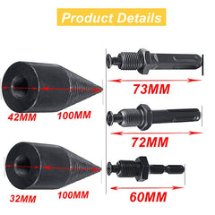High Speed Wood Separator Spiral Cone Household Firewood Splitter Drill Bit