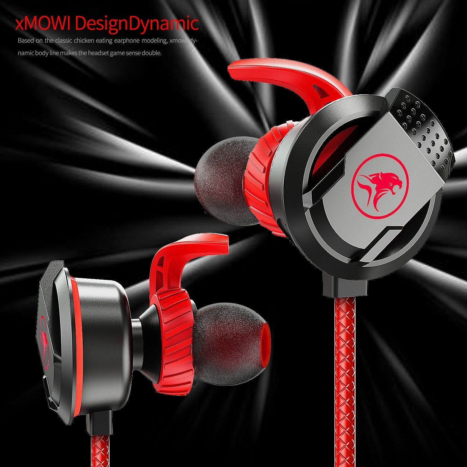 Wired 3.5mm Gaming Earphone With Microphone In Ear Bass Headphone Earbuds Noise Reduction Headset With Microphone