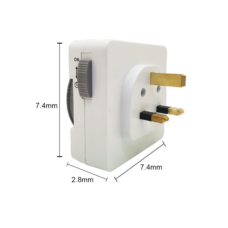 UK Plug Electronic Mechanical Timer Socket Energy Saving 24 Hours Intelligent Home Protector