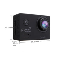 Waterproof Full HD 1080P Wifi 2.0 Inch Screen Action 16MP Camera Sport with Accessory Case