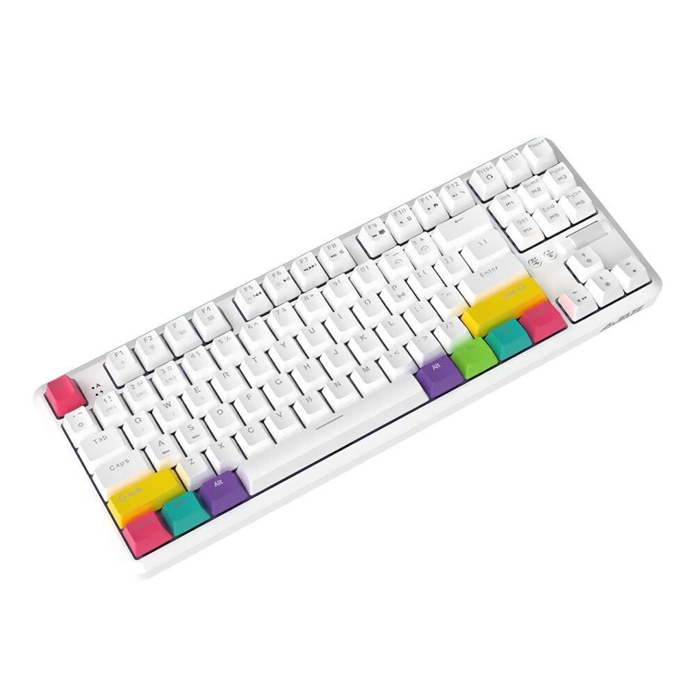 87 Keys Mechanical Keyboard RGB Wireless Bluetooth + Type-C Wired Dual Mode Mechanical Switch Gaming Keyboard