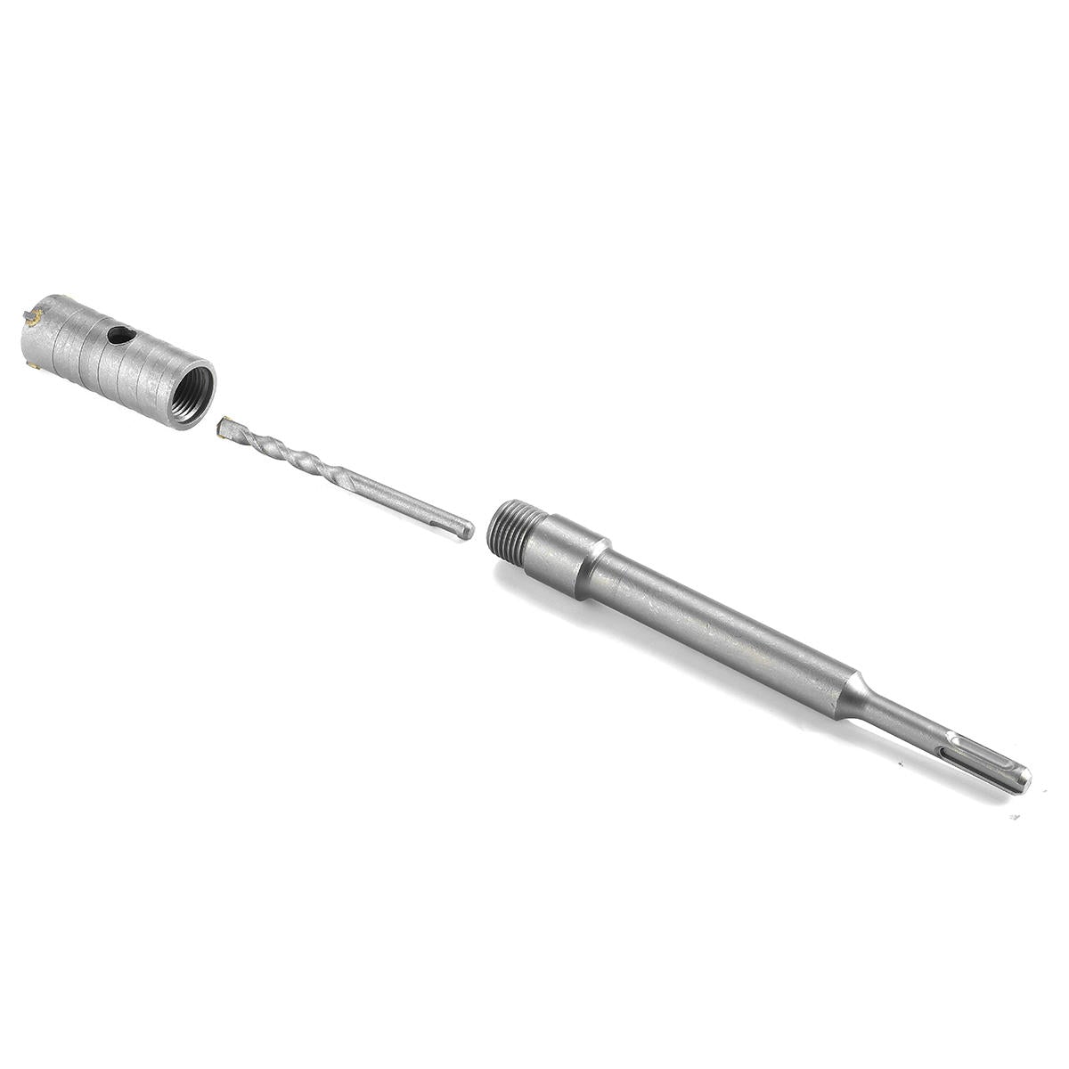 30 and 65mm Concrete Cement Wall Hole Saw Cutter Drill Bit 200mm SDS Shank Rod Wrench Tool Kit