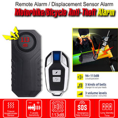 Vibration Alarm Induction Three-speed Adjustable Volume Waterproof Alarm For Bicycle