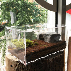 Turtle Tank Reptile toxic Large Acrylic Breeding Cage Non Fish Tank