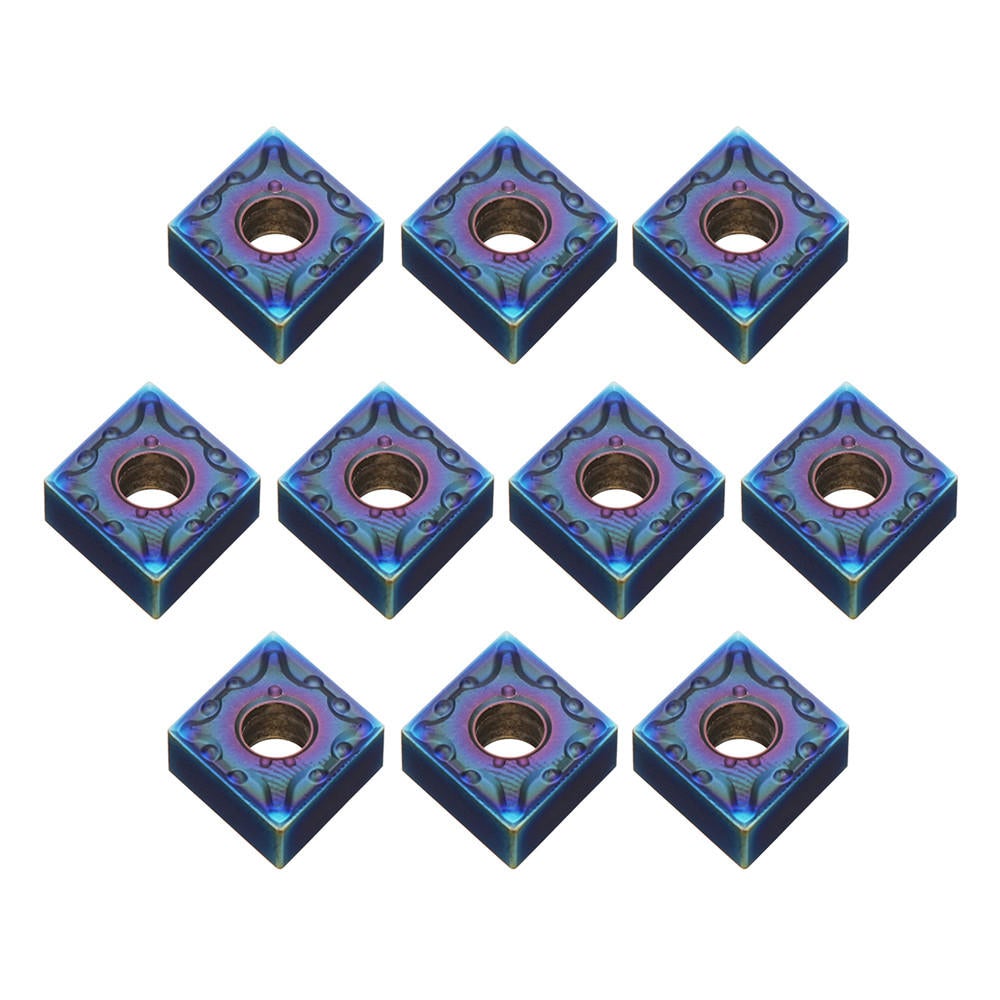 10pcs HRC45 Blue Nano CNMG120408-MA US735 Carbide Insert for MCLNR/L Turning Tool Holder