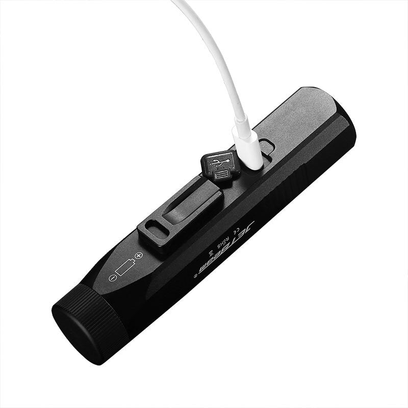 1380lm LED Flashlight 6 Modes USB Rechargeable Bike Light Mini Portable Pocket Torch