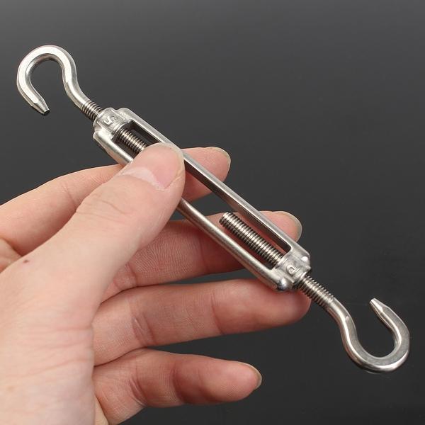 4/5/6/8/10M Hook To Turn Buckles 304 Stainless Steel Open Body Buckle
