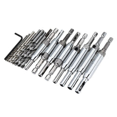 8pcs 5/16-1/4 Inch Self Centering Door Window Hinge Set Twist Wood Drill Bit Hole Puncher
