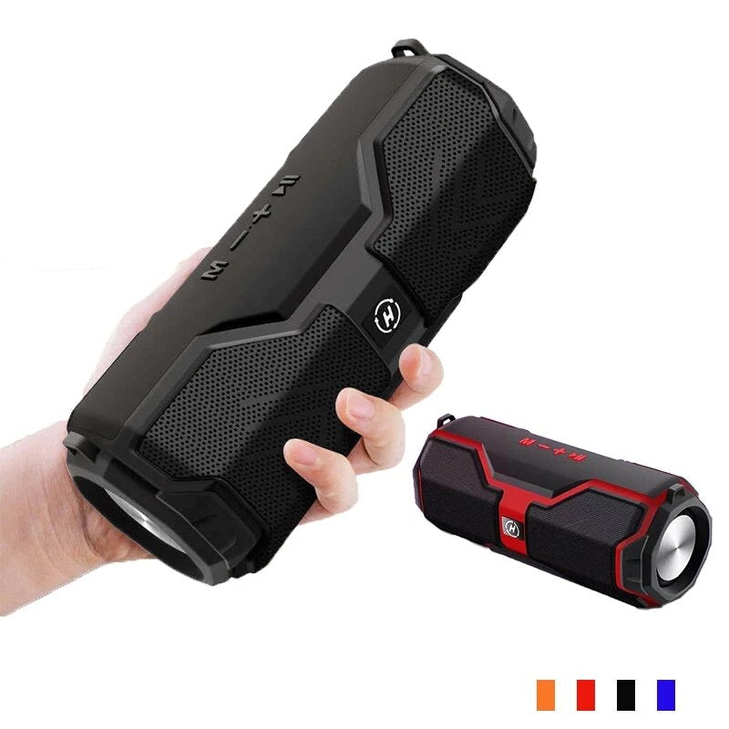 Bluetooth Speaker LED Colorful Music Bass Light Waterproof Portable Outdoor Wireless Loudspeaker Support TF Card FM Radio Aux Input